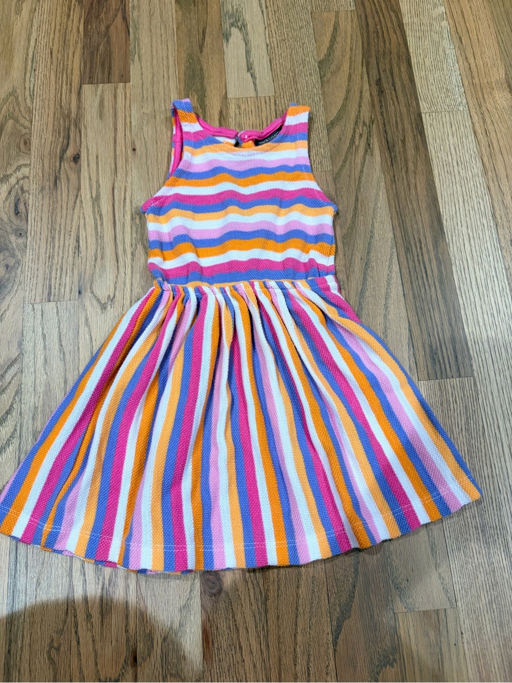 Vine Camuto toddler girl striped knit dress with open back